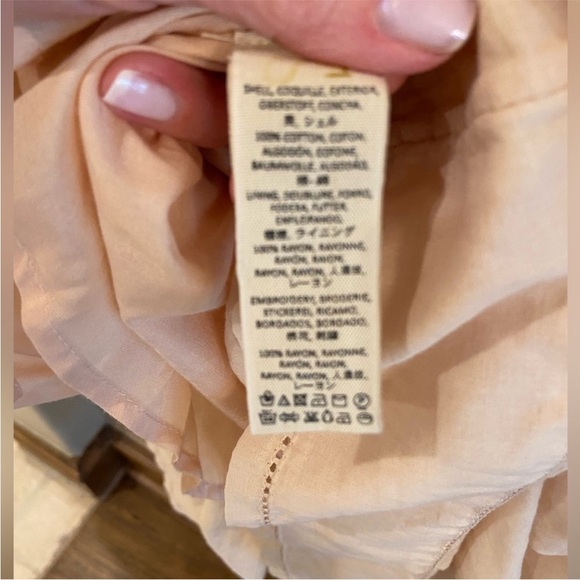 Free People Paisley Embroidered Midi Dress in Cream and Pink - Picture 3 of 4